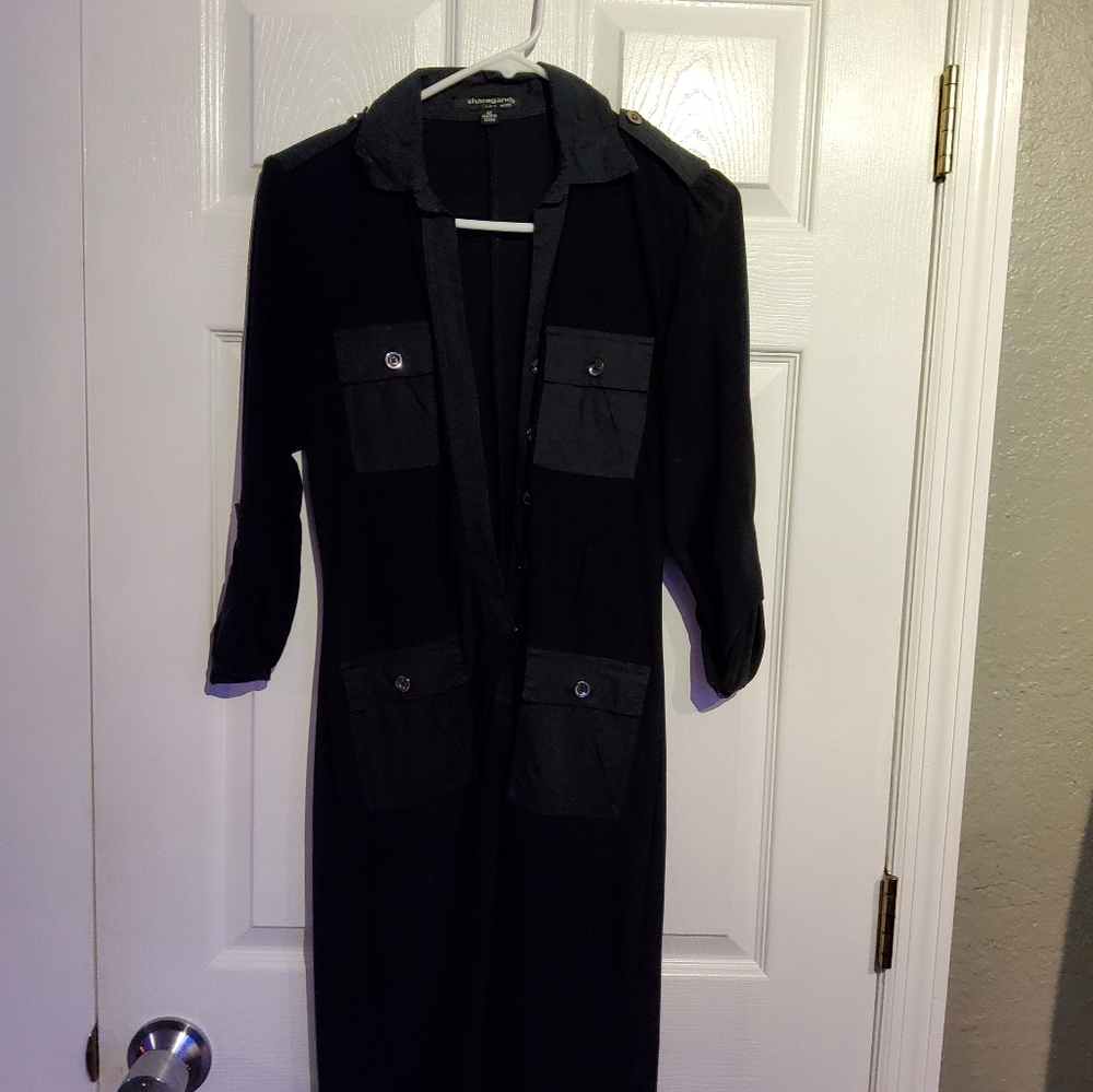 Casual black dress